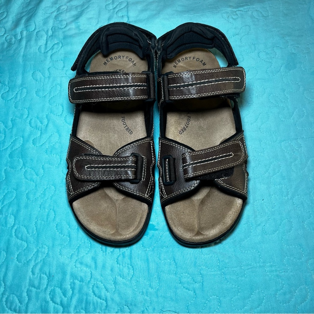 Memory Foam Kids Sandals - Black and Brown